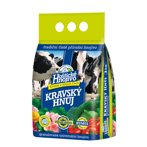 Hoštické hnojivo - Kravský hnoj 3kg