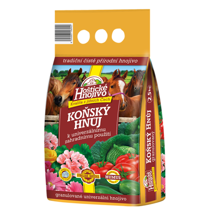 Hoštické hnojivo - Koňský hnoj 2,50kg + 0,75kg zdarma