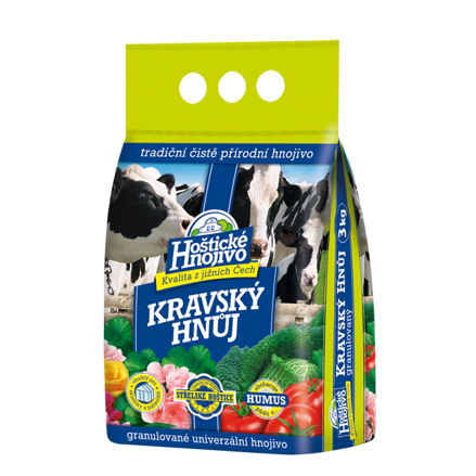 Hoštické hnojivo - Kravský hnoj 3kg