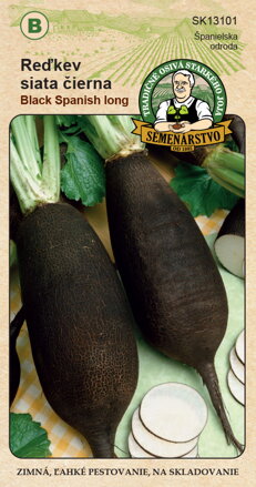 Reďkev siata čierna BLACK SPANISH LONG