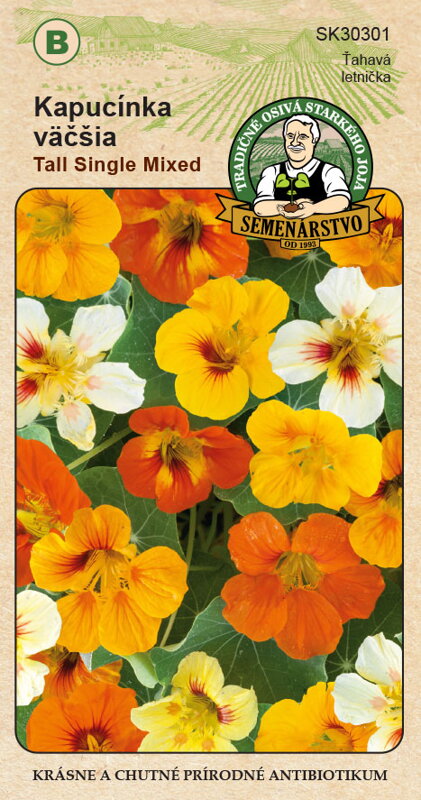 Kapucínka väčšia TALL SINGLE MIXED