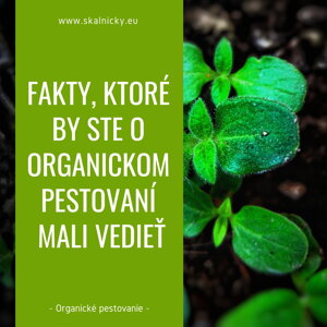 Fakty, ktoré by ste o organickom pestovaní mali vedieť